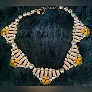 Yellow and Cream Stone Necklace ~ Sunshine Around Your Neck
